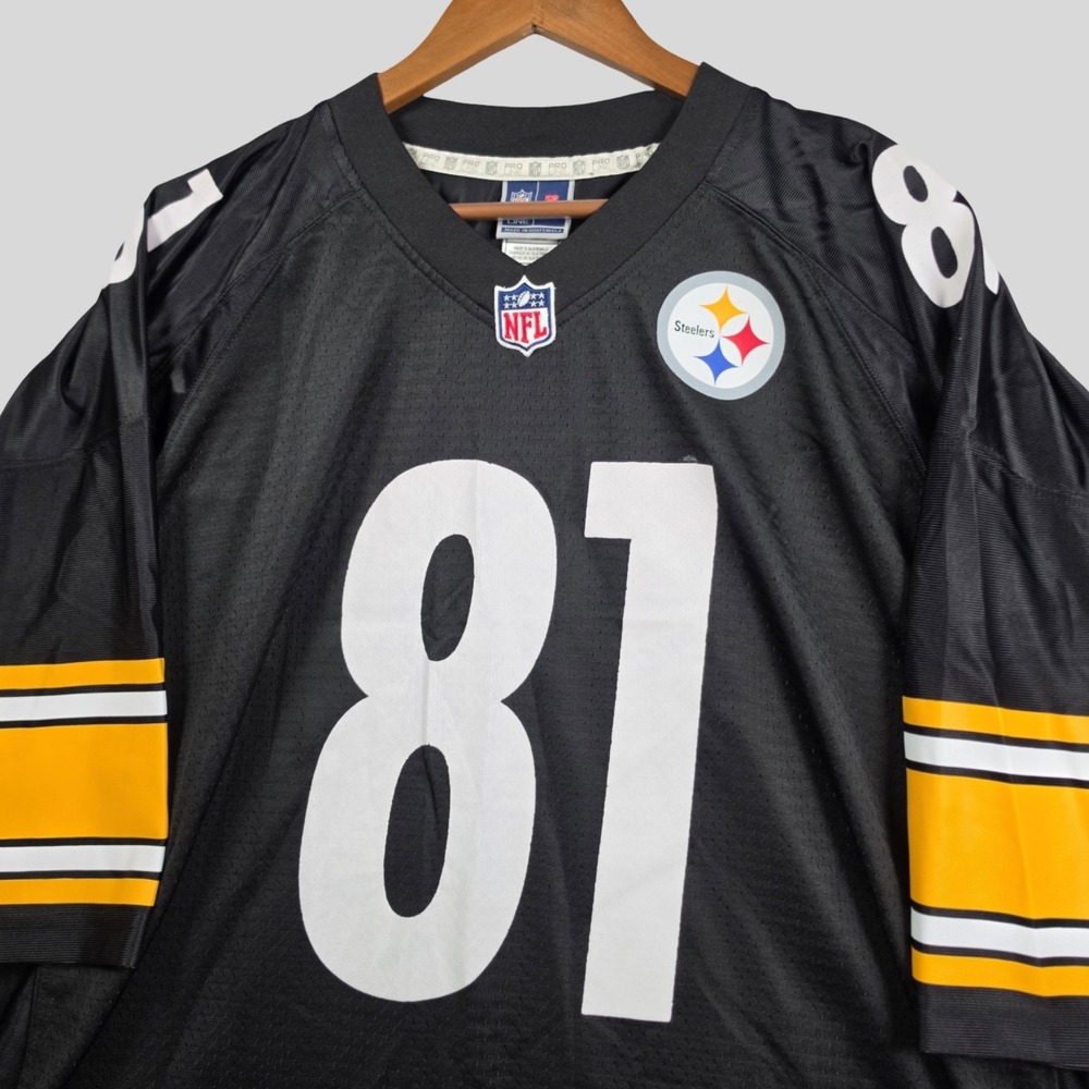 NFL Pro Line Pittsburgh Steelers Jesse James 81 Football Jersey Men 2XL Black